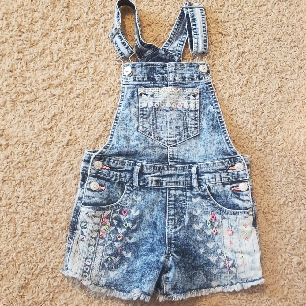 Jordache Jean Short Overalls Girls Size 4-5
